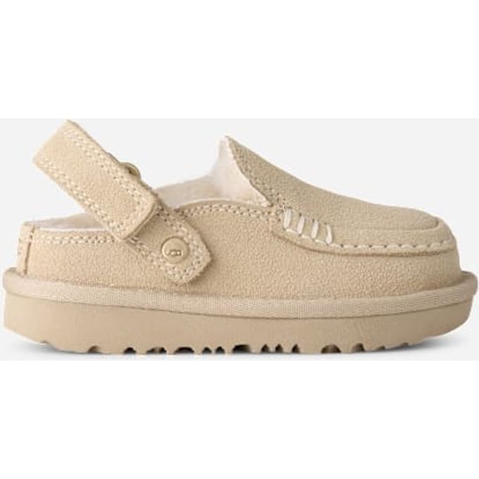 UGG® Goldenstar Evelina Clog in Sand Castle, Size 9, Polyester/Wool