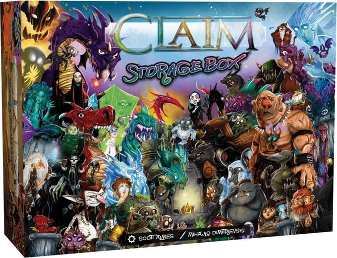 White Goblin Games Claim Storage Box - Voor kaarten met en zonder sleeves