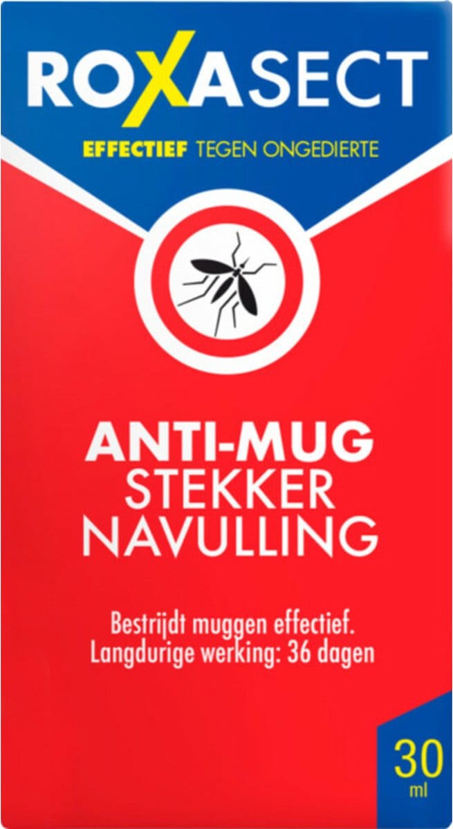 Roxasect Anti-Mug Stekker Navulling - 3 x 30 ml - Voordeelverpakking