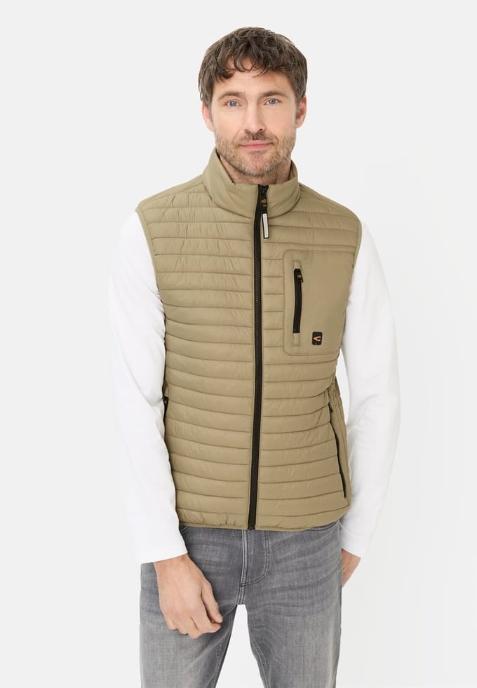 camel active Bodywarmer met waterafstotende functie - Maat - Khakimenswear-M