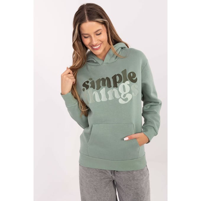 Urban Script Hoodie - Dark Green / M