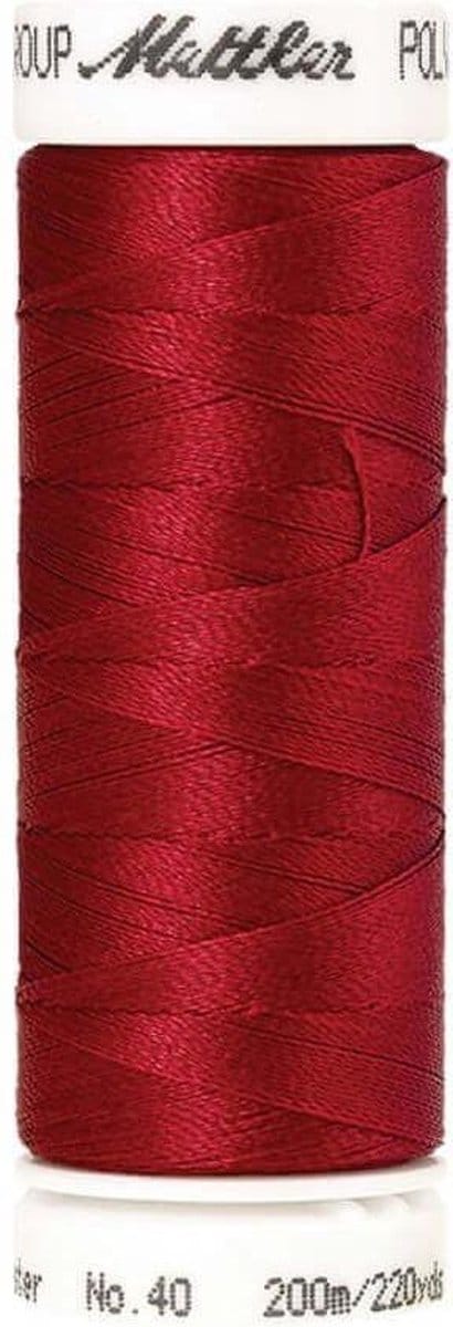 AMANN POLYSHEEN NAAI-BORDUURGAREN, COL-1902 ROOD, 200M, PER STUK.