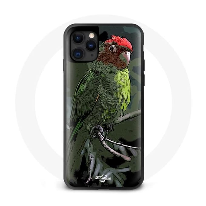 iPhone 12 pro max hoesje Pionus Papegaaien Rood Groen
