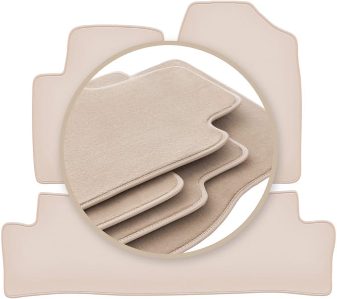 PREMIUM beige vloermatten voor: Hyundai i10 II hatchback 2013-