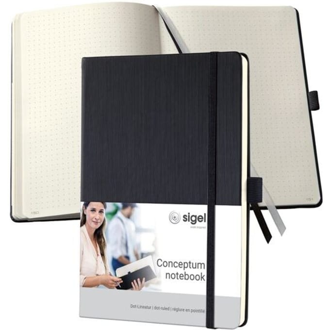 Sigel notitieboek A5 Conceptum hardcover genummerde pagina's dots