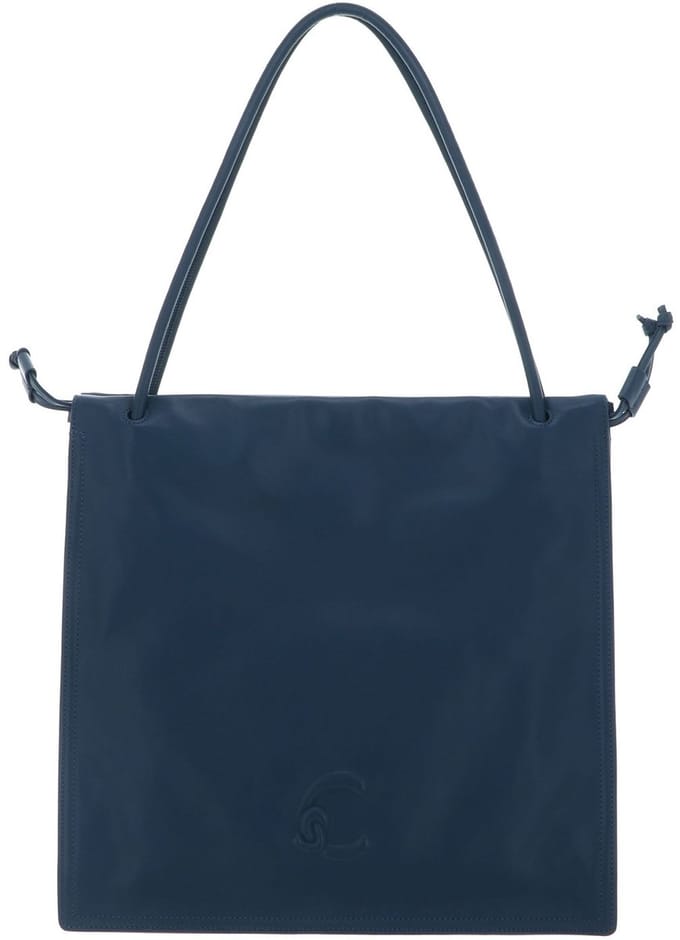 COCCINELLE Leren schoudertas Dulse Shoulderbag Deep Blue petrol
