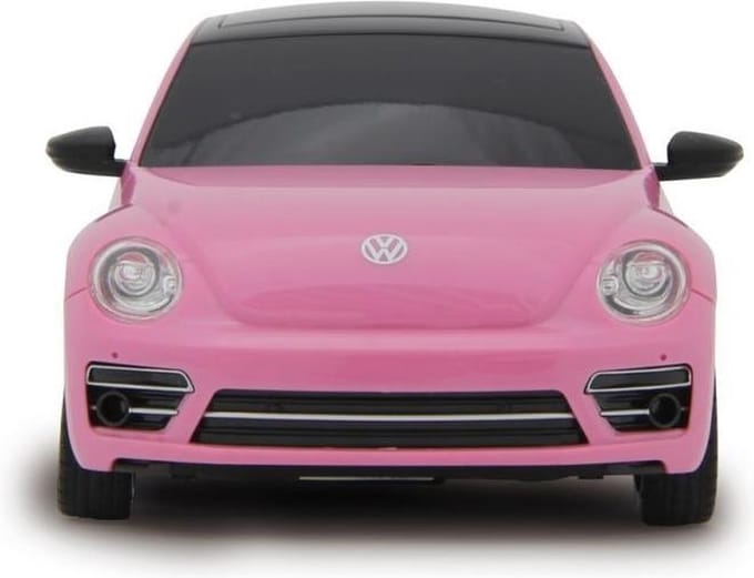 RASTAR R/C 1:14 Volkswagen Beetle Pink/Yellow/Green 30 cm