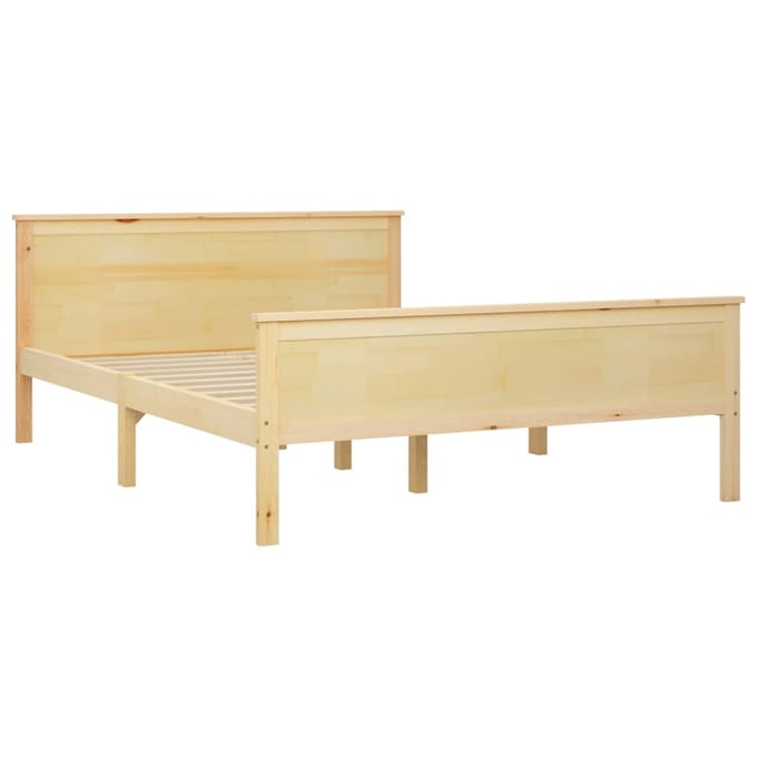vidaXL - Bedframe - massief - grenenhout - 120x200 - cm