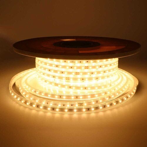 HOFTRONIC Flex60 LED Strip 25 meter - 3000K warm wit - IP65 waterdicht - Buiten & Binnen - 60 LEDs/m - 200 Watt 17.500 lumen - Inkortbaar per meter -