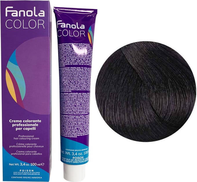 Fanola Haarverf Professional Colouring Cream 4.22 Chestnut Intense Violet