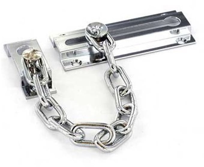 3 1/4 Inch Kettingslot Chrome Geplateerd met Schroeven