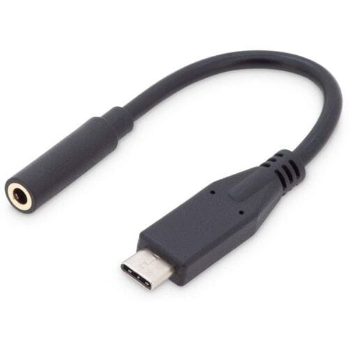 Digitus Audio Adapterkabel [1x USB-C stekker - 1x Jackplug female 3,5 mm] AK-300321-002-S 20.00 cm Flexibel