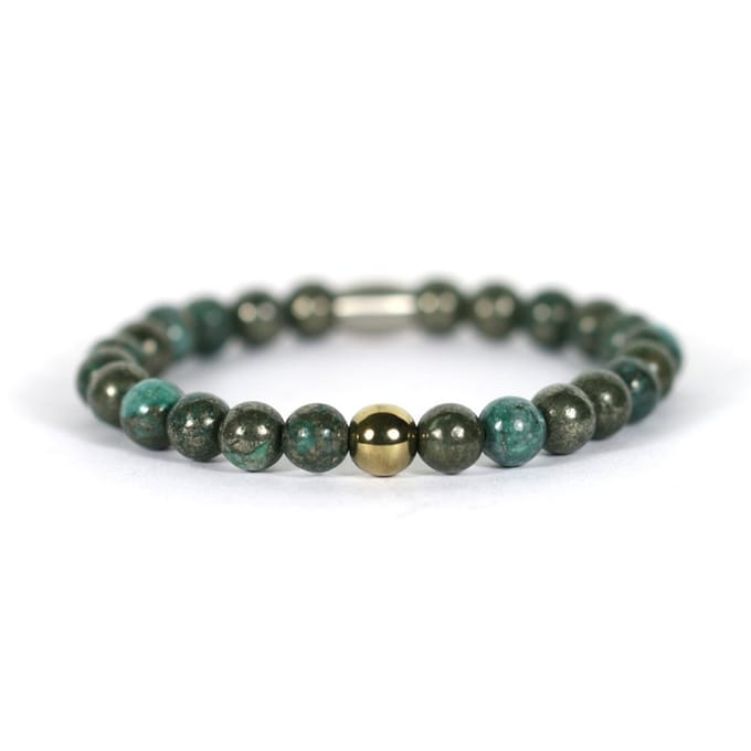 IbizaMen - pyrite kraal green pyrite 22cm