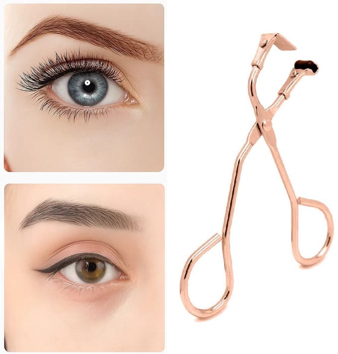 Wimperkrultang I Wimperkruller I Eyelash Curler I Professionele Wimperkruller I RVS I Rosegoud
