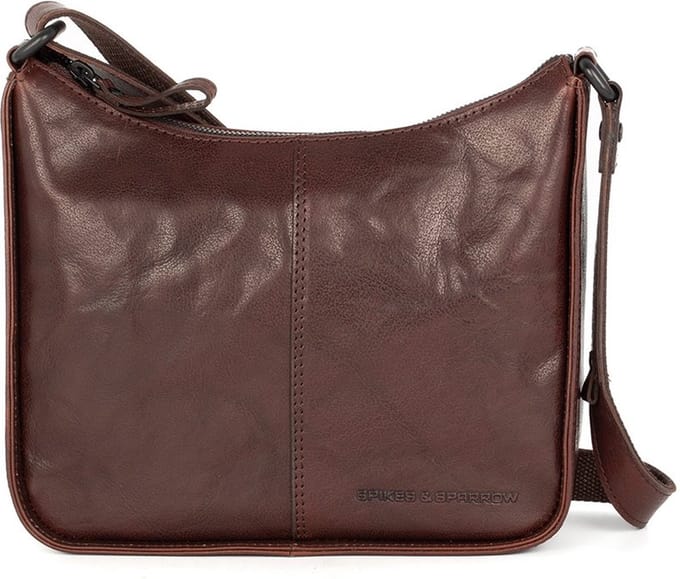 Leren Crossbodytas - Evie - Donkerbruin