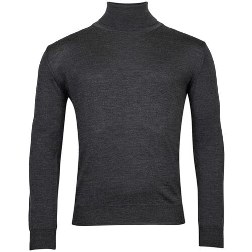 Baileys Trui Rollneck Merino Single Knit Antraciet / male