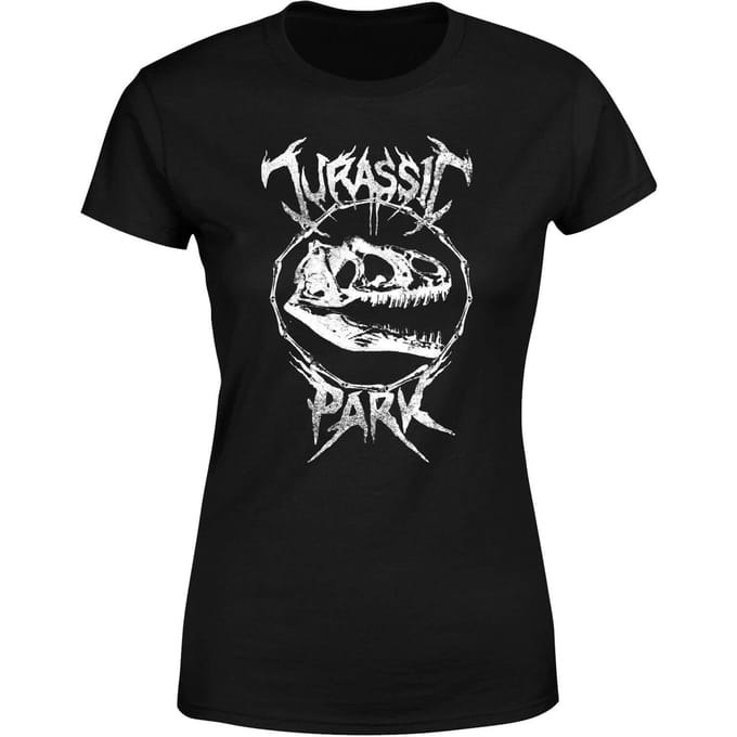 Jurassic Park T-Rex Bones Women's T-Shirt - Zwart - S