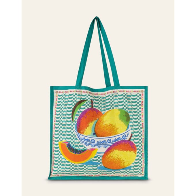Oilily Surendra Shopper- maatOne size Deep Groen