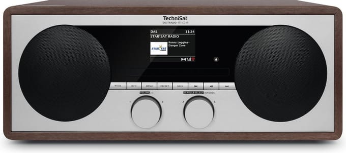 Technisat Digitradio 451 CD IR - DAB+ - FM - Internet radio - CD speler - hout