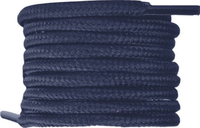 *** Donkerblauwe Veters 120cm Lang - Schoenveter - 120 cm Sneaker Veter - 4 mm dikte - van Heble® ***