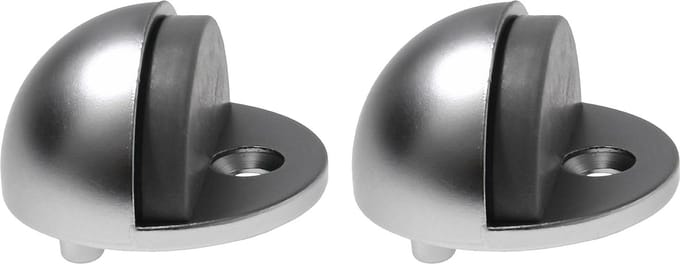 Protect-it Deurstopper/deurbuffer Moon - 2x - D45mm - verchroomd - mat