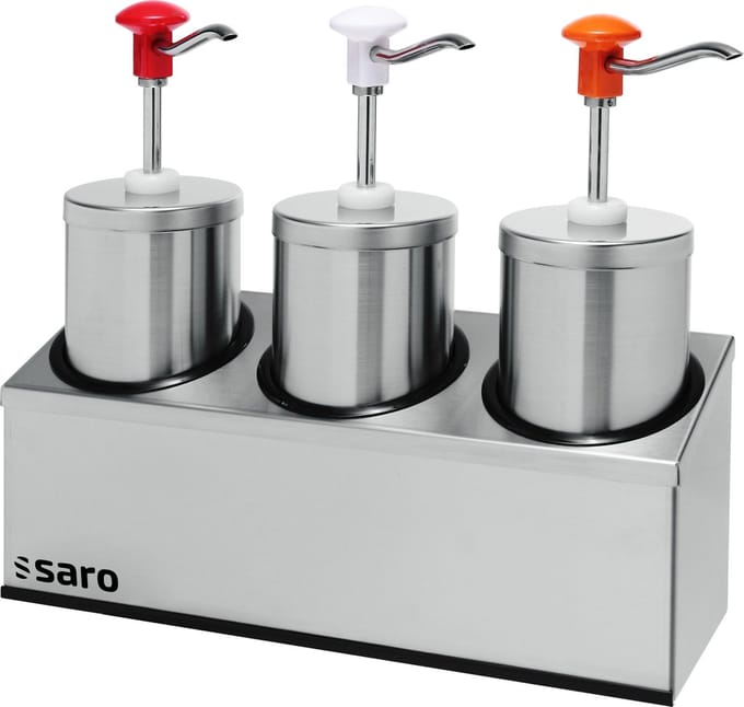 Saro Sausdispenser, Sauce dispenser - model PD-006 3 x 2,25 ltr