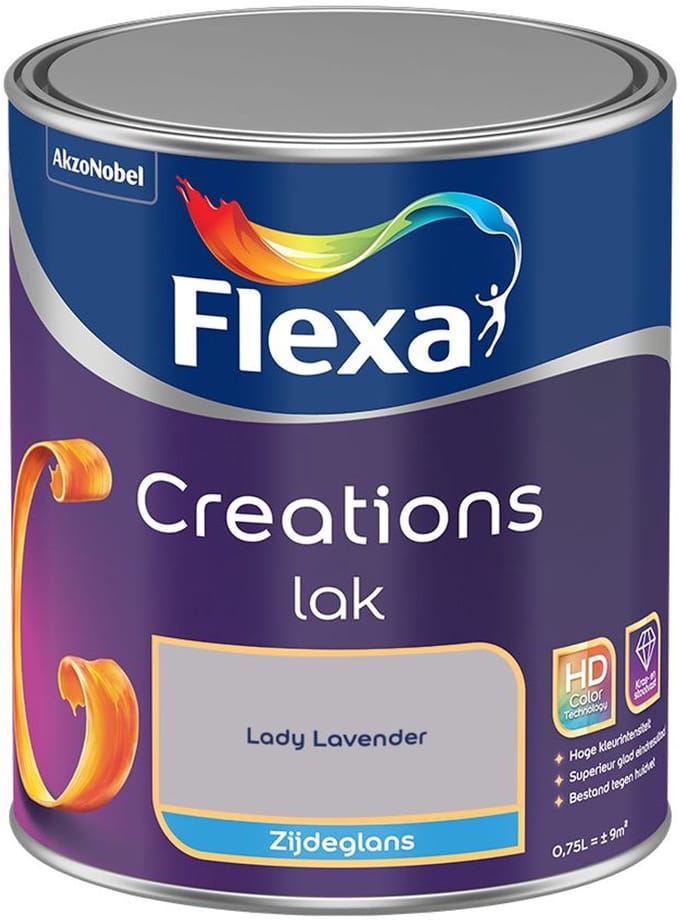 Flexa - Creations Lak Zijdeglans - Lady Lavender - Mengverf - 750 Ml