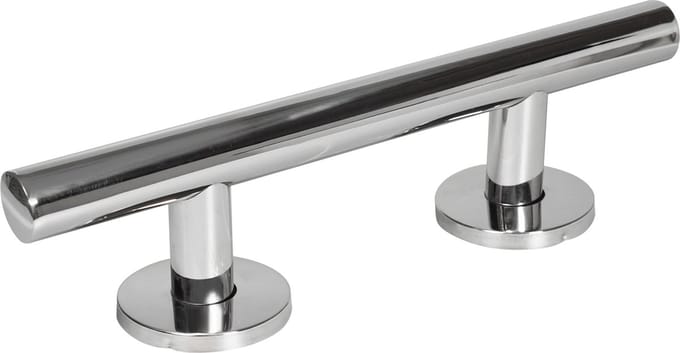 Aidapt RVS rechte handgreep - Gepolijste afwerking 35,5 cm - Zilver