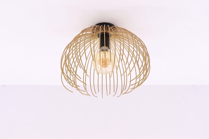 Plafondlamp Jelly - zwart goud - 35cm