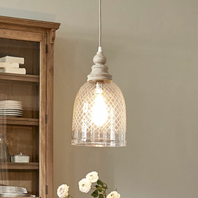 LOBERON Hanglamp Junia helder