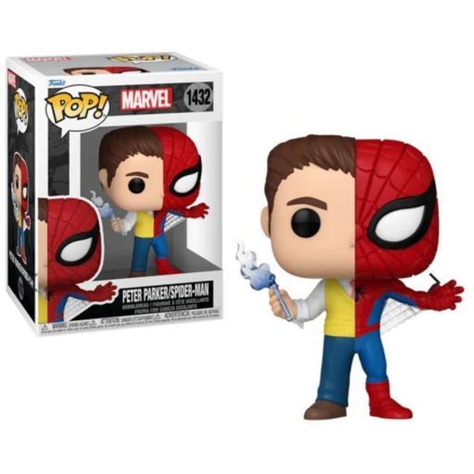 POP! Figures ! Marvel Split - Spider Man/Peter Parker Speelpoppen