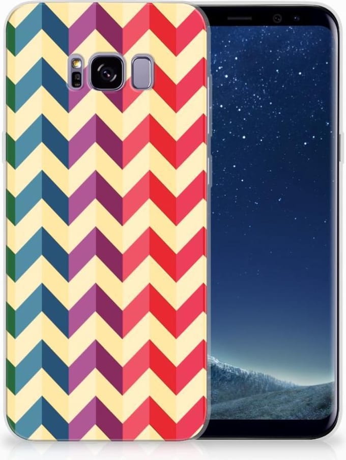 Samsung Galaxy S8 Plus TPU bumper Zigzag Multi Color