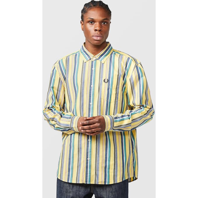 Camicia Fredperry Fp Relaxed Stripe Shirt - Fashion Wear - Volwassen