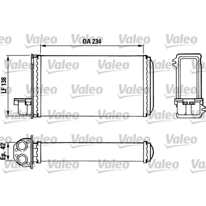 Warmtewisselaar, interieur verwarming VALEO 883965