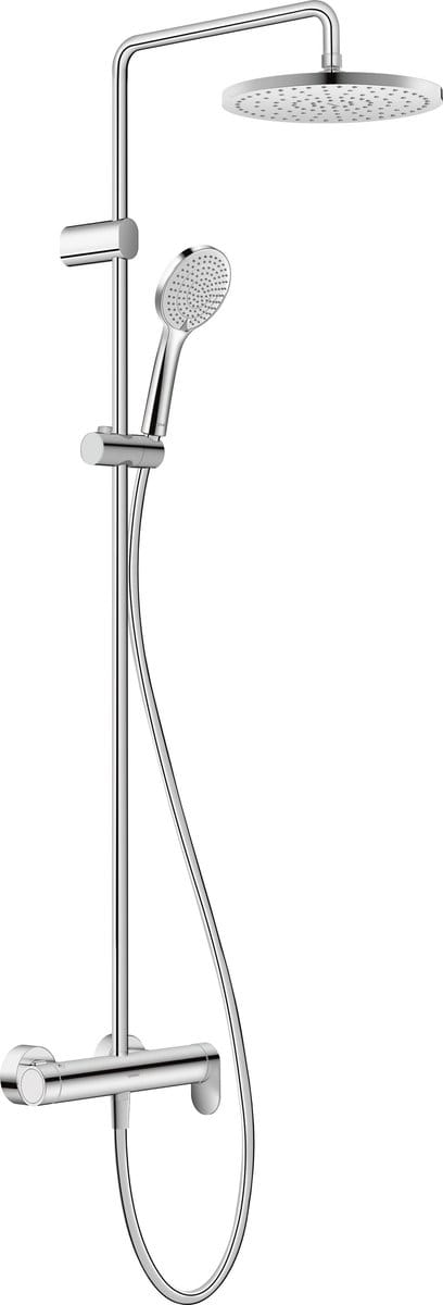 Duravit Wave - Doucheset met kraan, diameter 25 cm, 3 stralen, chroom WA4280007010