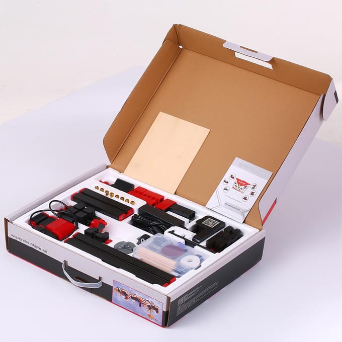 Mini Doe-het-zelf 6-in-1 Multifunctionele Gemotoriseerde Transformator Multifunctionele Machine Decoupeerzaag Slijpmachine Boormachine US Plug zwart