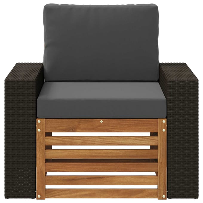 vidaXL - Buiten - Midden - Sofa - Naturel