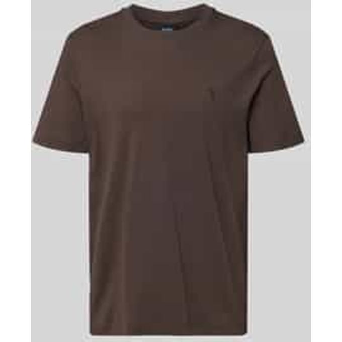 T-shirt met logostitching model 'Priamo'