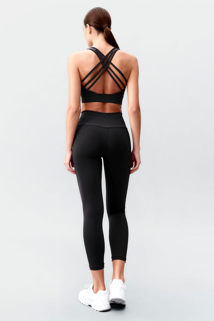 Mouwloze Atletische Set Met Leggings
