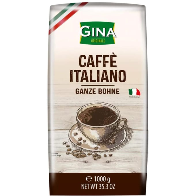 Gina Kaffee Italiano Grains de café 1 kg