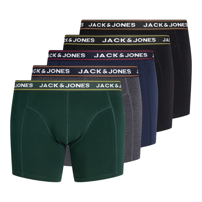 JACK & JONES PLUS Max Solid Trunk Boxershorts Heren (5-pack) (plussize) - Maat 3XL