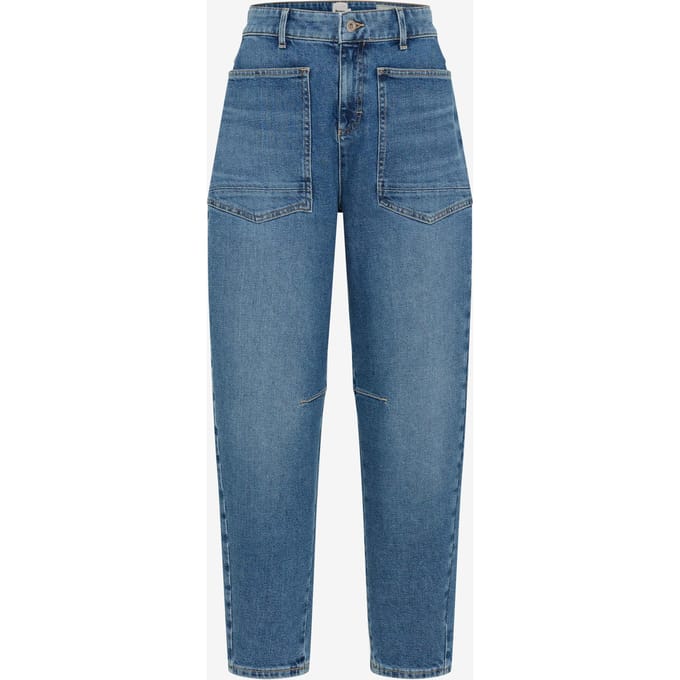 Brax Dames Jeans  Style MEGAN S USED LIGHT BLUE, denim lichtblauw, maat 40