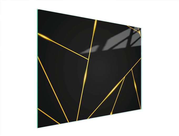 TMK ArtDeko - Snijplank - Veilig glas - 52x40 cm - Zwart