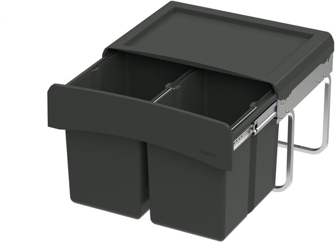 Wesco Double Deluxe Inbouw - WESCO® Clap 345 K/500-2 - antraciet