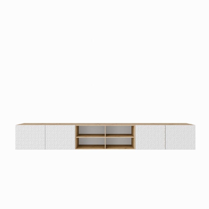 TV-kast Cali IV 300 (3x100) cm (artisan + wit)