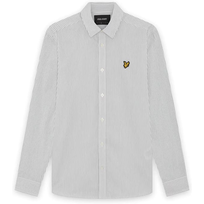 Hemd met lange mouwen en dubbele streep Lyle & Scott