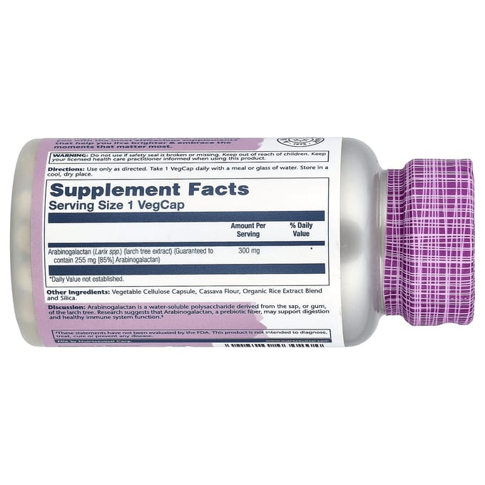 Essentieel Extract, Arabinogalactaan, Lariks, 300 mg, 60 Veggie Capsules