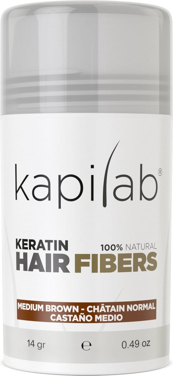 Kapilab Haarpoeder voor dikker haar - 12.5 gram - Middenbruin