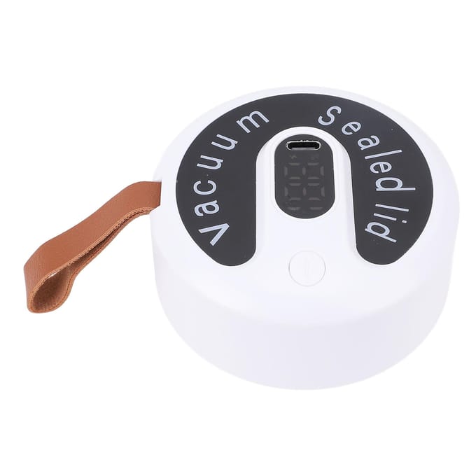 Kit Scelleur Sous Vide Électrique pour Bocaux Kit de Scellage Automatique pour Bocaux Mason avec Silicone Réutilisable Large Régulier black