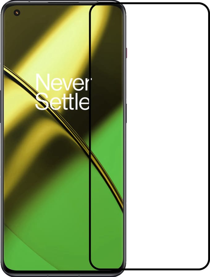 Screenprotector Geschikt voor OnePlus 11 - Full Cover - Beschermglas - Gehard Glas - Tempered Glass - Screen Protector